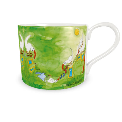 AQP412. WASDAG. DEsign koffiekop met schotel van hoogwaardig porselein