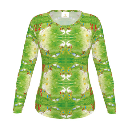 AQP421. Wasdag. Dames T-shirt van zachte jersey stof