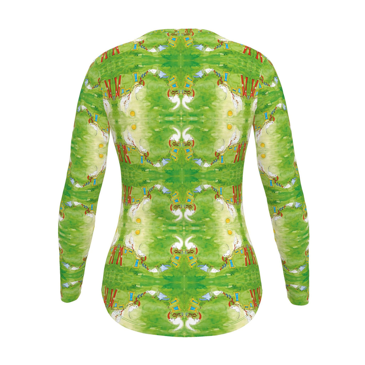 AQP421. Wasdag. Dames T-shirt van zachte jersey stof