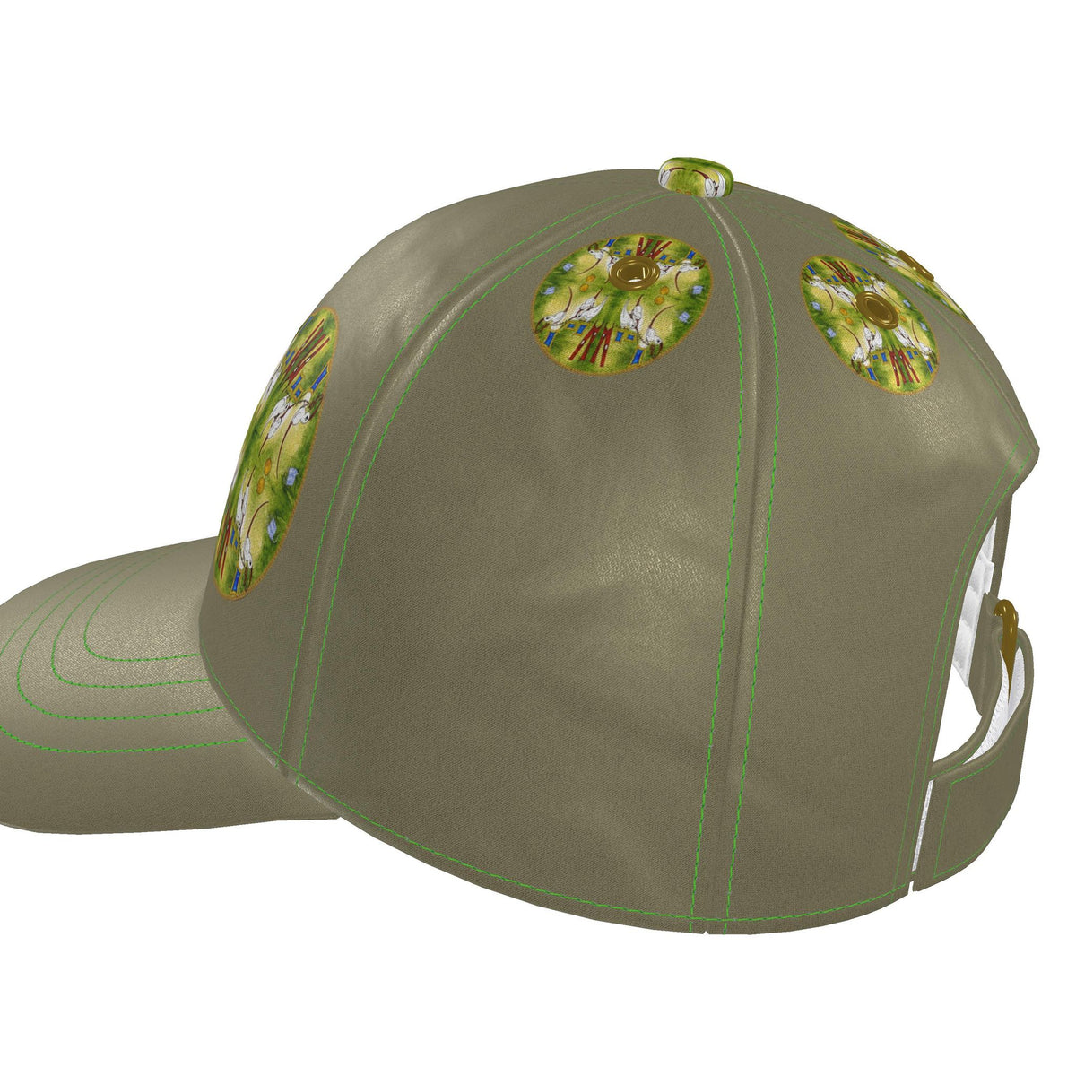 AQP412. WASDAG. Zijden Design Baseball/Honkbalpet