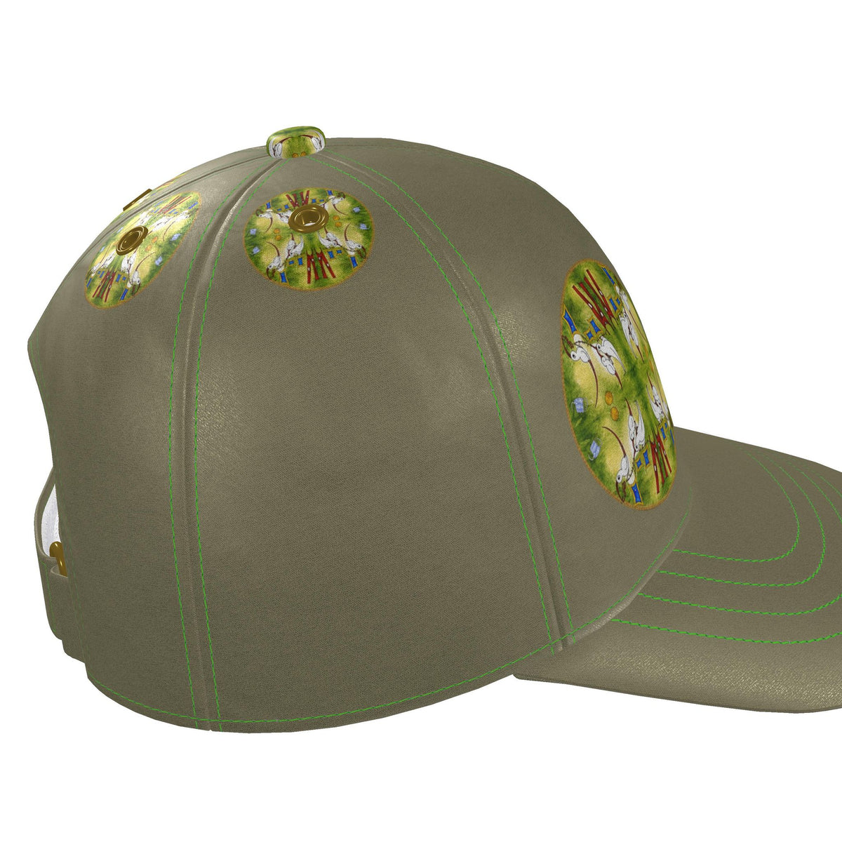 AQP412. WASDAG. Zijden Design Baseball/Honkbalpet