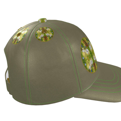 AQP412. WASDAG. Zijden Design Baseball/Honkbalpet