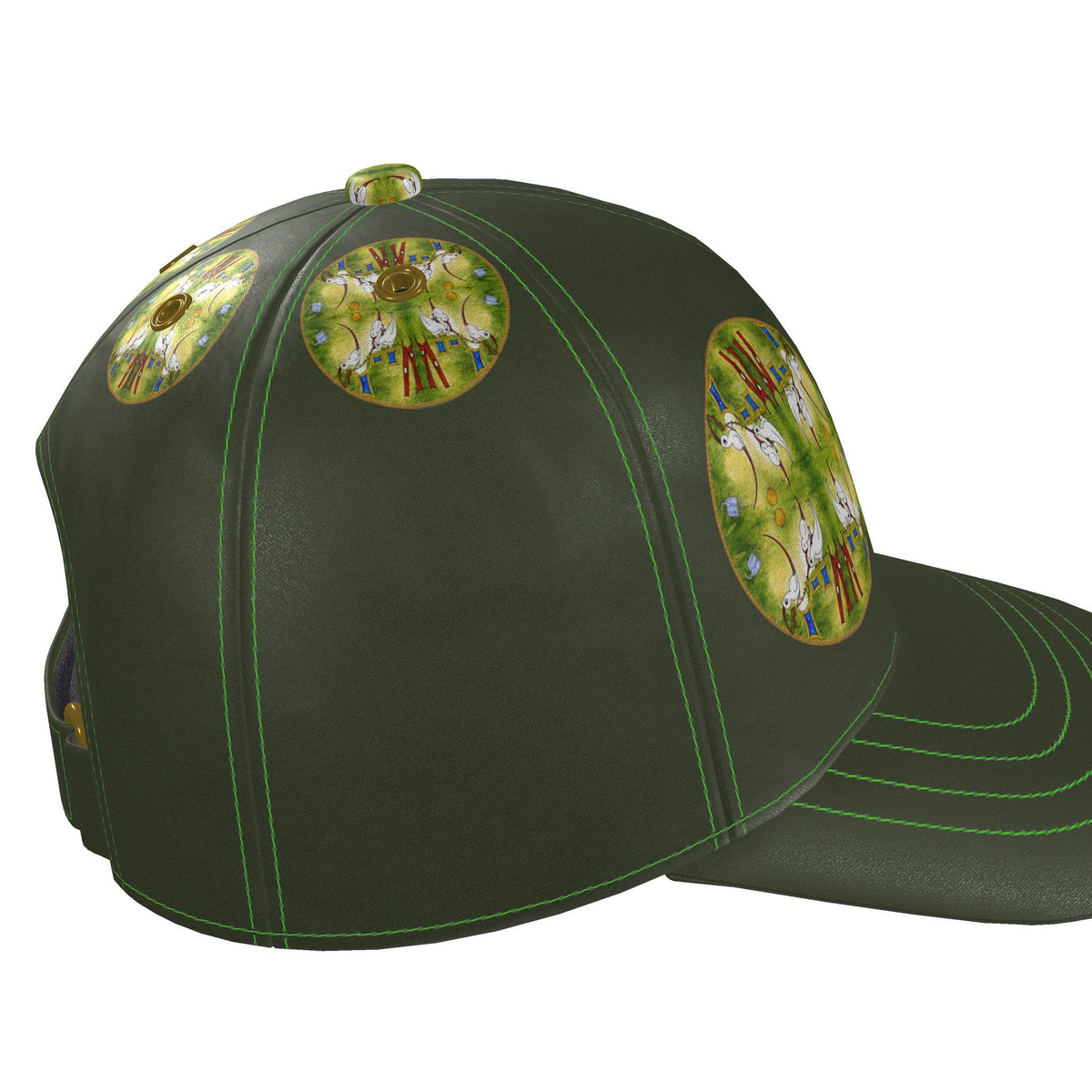AQP412. WASDAG. Designer Baseball/ Honkbalpet  van Zijde.