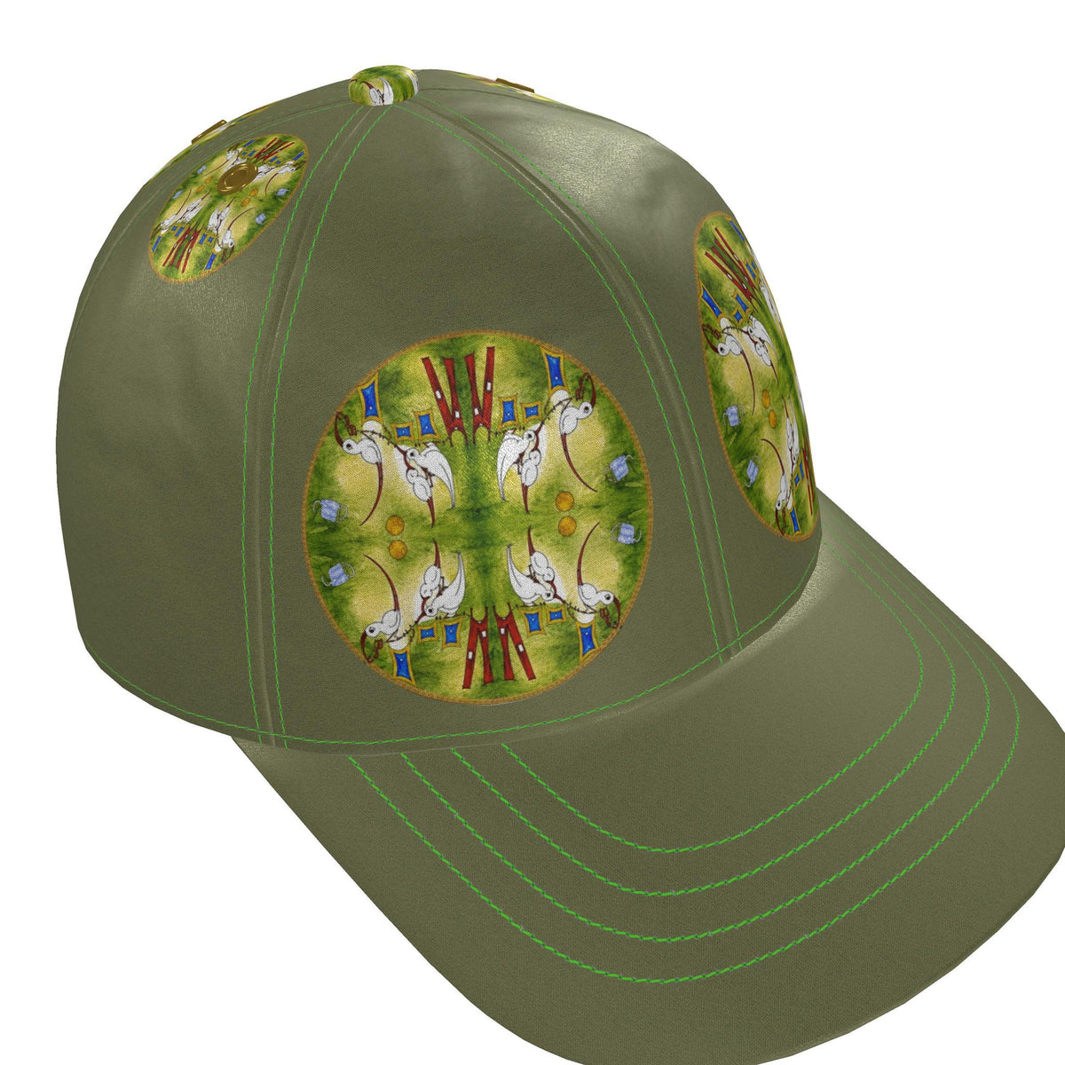 AQP412. WASDAG. Zijden Design Baseballpet van het merk MUNDAMORE