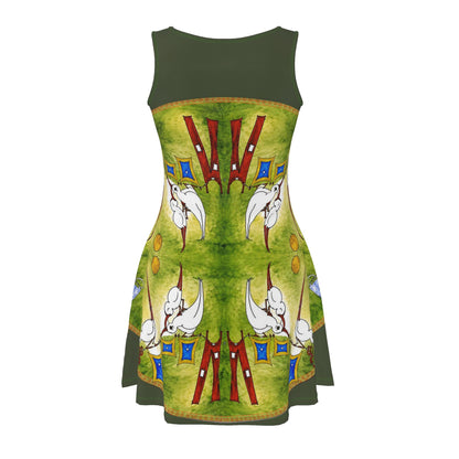 AQP412. Handgemaakte Designer Skater Dress van MUNDAMORE