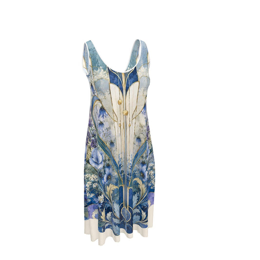 MUNDAMORE ARTIST - DESIGN ART DECO BLOEMENJURKEN - Mouwloze Midi Jurk