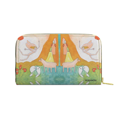 OK322. TRUST IN THE UNIVERSE. Design Nappaleren Ritsportemonnee
