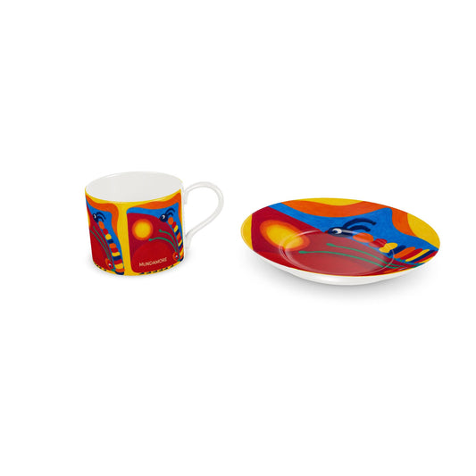 OK229. COLOURFULL LIFE. Design Kop met Schotel van het merk MUNDAMORE.