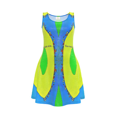 OKK305. Skaterjurkje zonder mouwen.