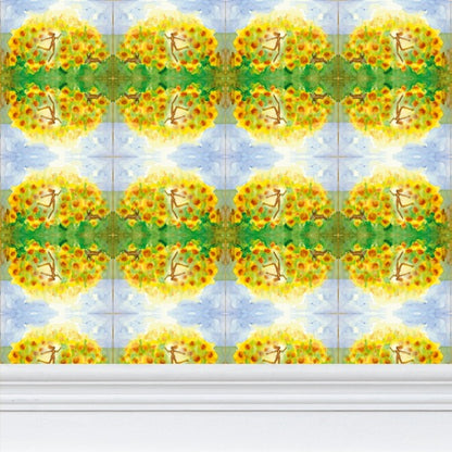 AQ302. Repeat Pattern Wallpaper: Als ik dans en wervel.