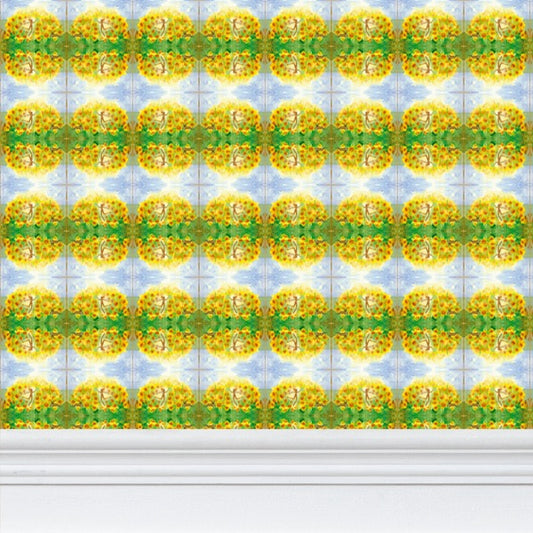 AQ302. Repeat Pattern Wallpaper: Als ik dans en wervel.